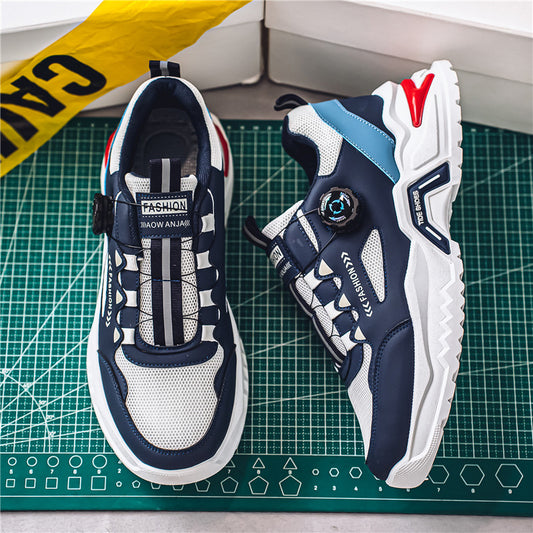 Men's Korean rotating buckle trendy casual sports shoes
