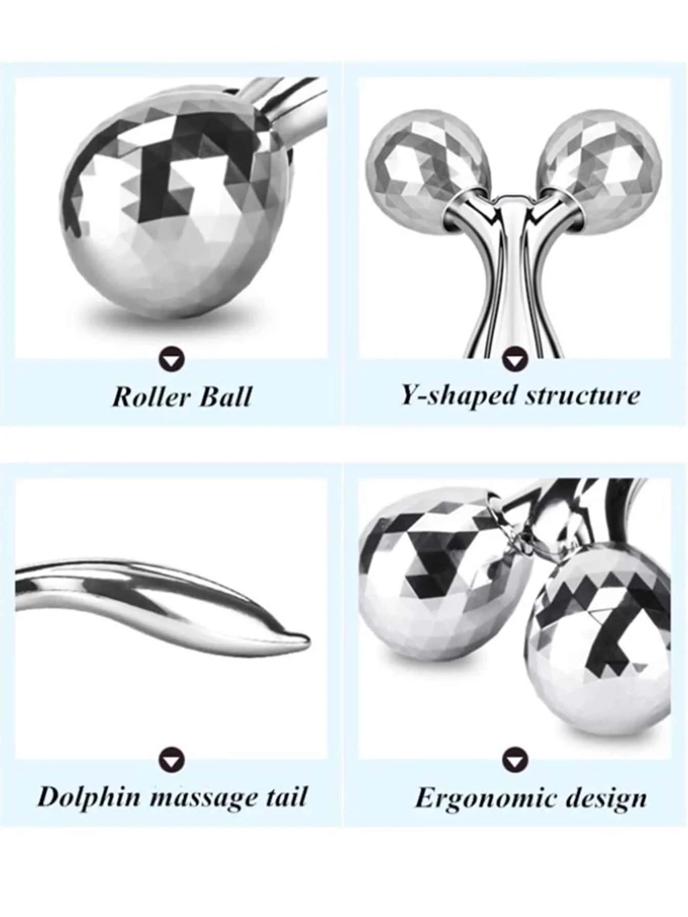 Face Rolling Massager Facial Lift 3D Manual Roller