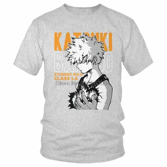 Boku No Hero Academia T Shirt Mens Cotton Print T-shirt