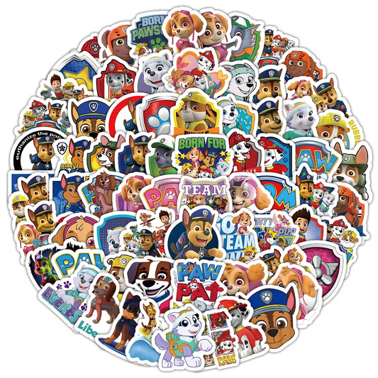 50PCS Cute Cute PAW Patrol Anime Stickers