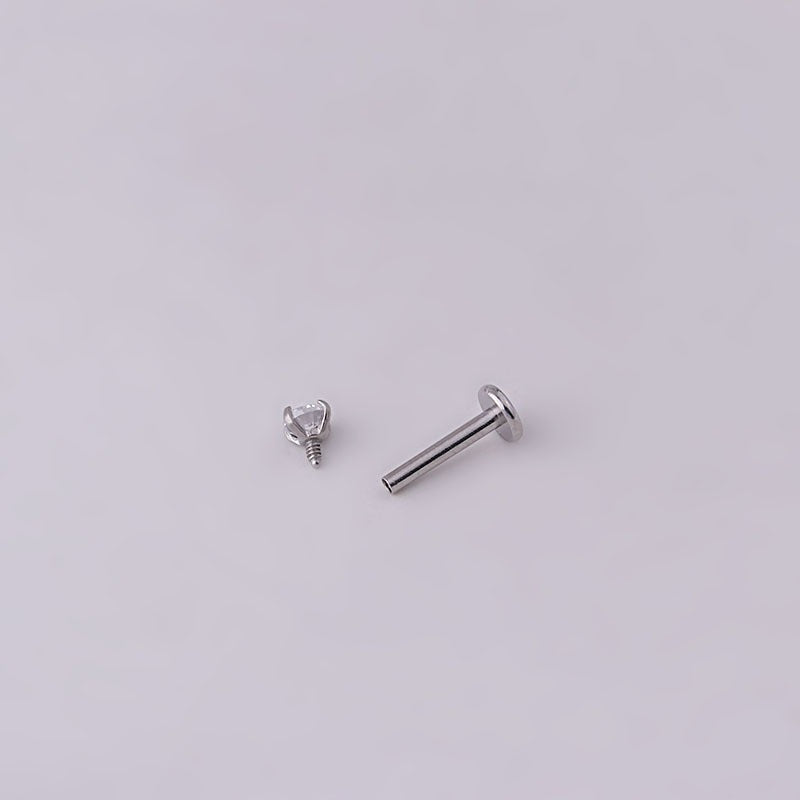 2pcs Stainless Steel Piercing Tragus Stud Earrings