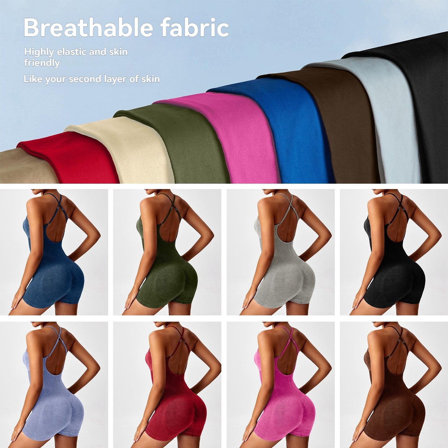 Summer New Seamless Bodysuits for Women Tummy Control Rompers