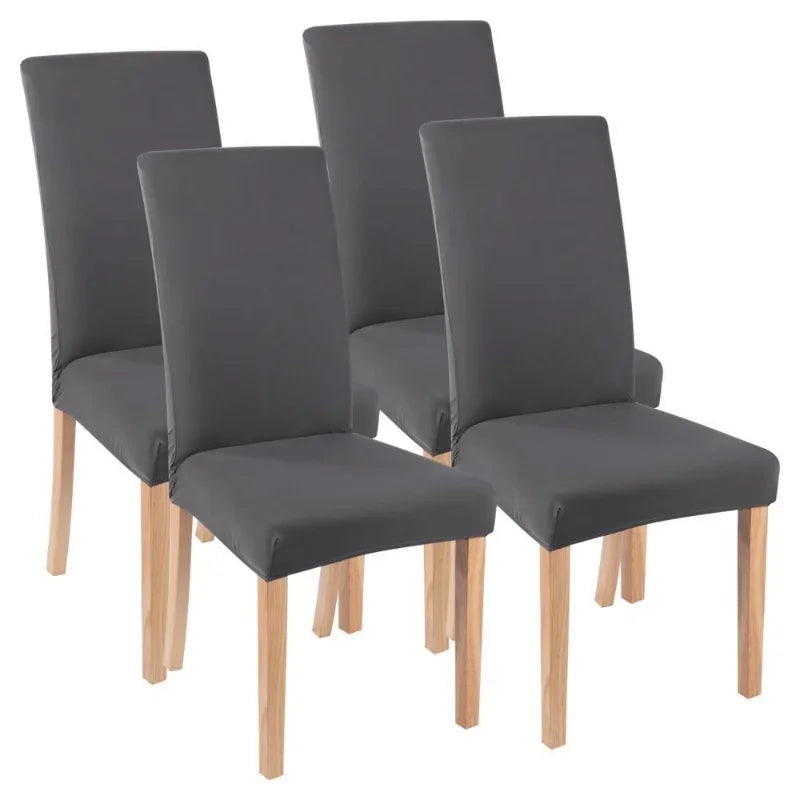 Elastic Solid Color Adjustable Chair Cover Spandex Stretch Slipcovers Chair Seat Covers