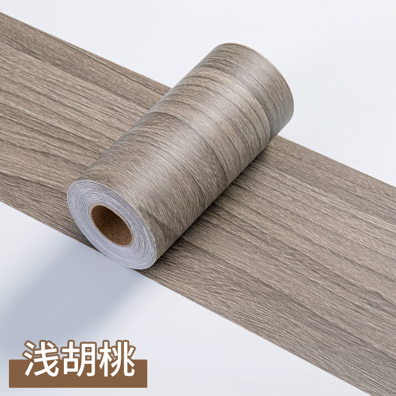 1 Roll Thickened Imitation Wood Grain Skirting Wall Stickers