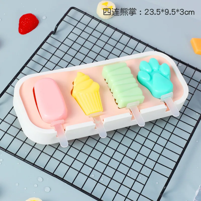 Popsicles Molds Kids Baby Cute Shapes