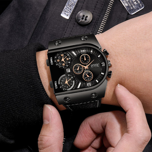 Fashion Big Dial Men's Quartz Watch