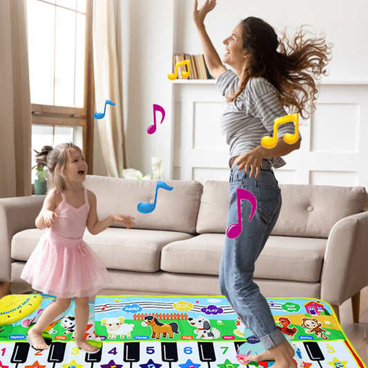 Piano Mat for Kids Children Fitness Keyboard Play Music Carpet