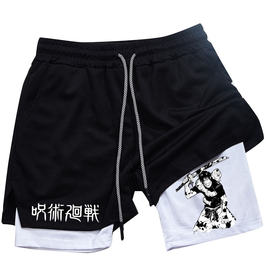 Performance Shorts Toji Printed Men GYM Casual Sports Shorts