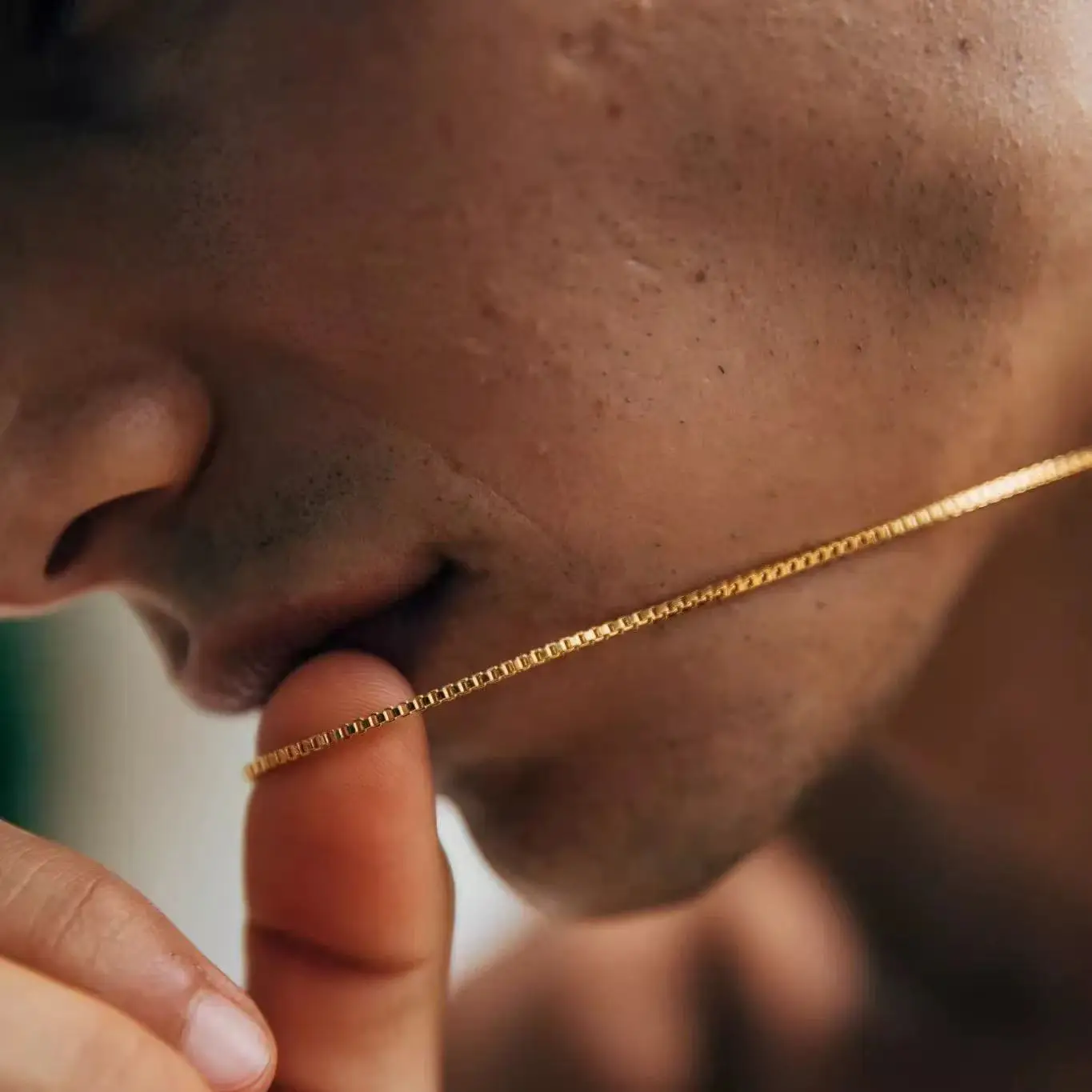 1.2mm Simple Stainless Steel Box Chain Necklace