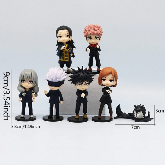 7PCS Jujutsu Kaisen Anime Figure Geto Suguru/Mahito Action Figure