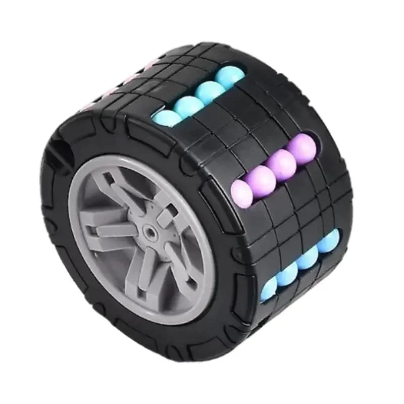 3D Cylinder Cube Toy Magical Bean Gyro Rotate Slide Puzzle