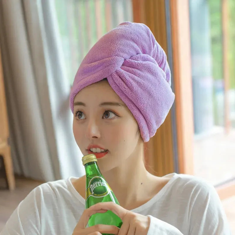 Dry Hair Cap Sports Towel Fiber Super Fine Adult Bath Towel