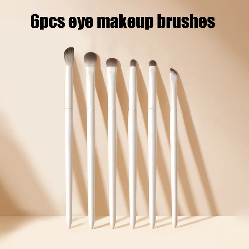 5/6/8/10pcs Natural Eye Makeup Brushes Set Detail Eyeshadow Brush