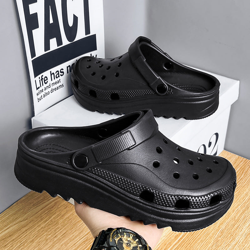 Men Summer Indoor Bathroom Slippers Wearing Sandals Outside Sandals