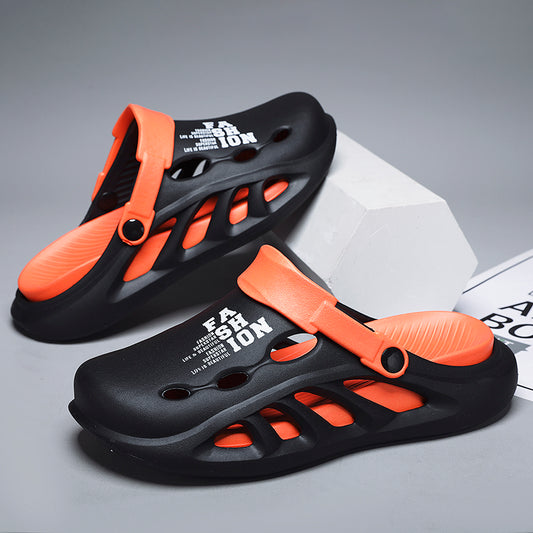 2024 New Men Outdoor Sandals Slippers Beach Comfortable Thick Soft Sole