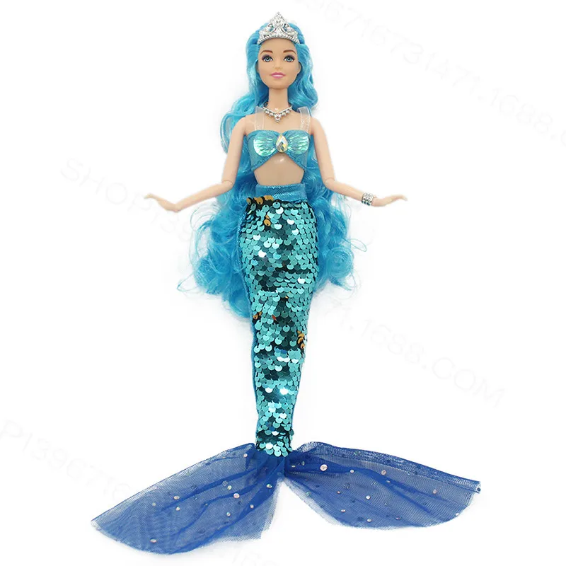 11 Inch Mermaid Doll Full Set Multi Joints Movable 30cm Height Doll