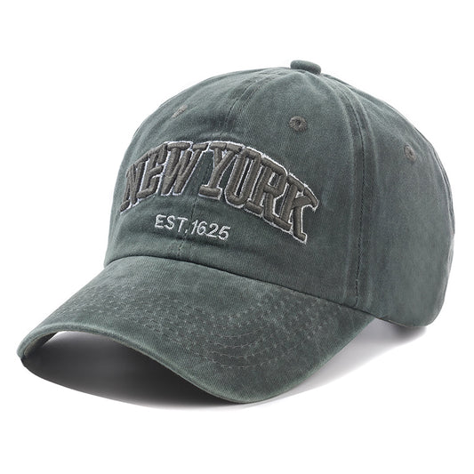 2025 New York Washed Cotton Cap For Men