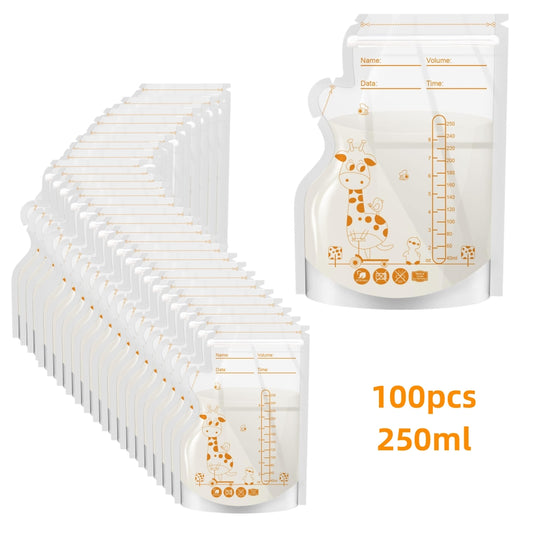 100  Pack Disposable Breastmilk Storage Bags 250ml