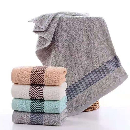 2 Towels Thickened Absorbent Towel Pure Cotton Quick