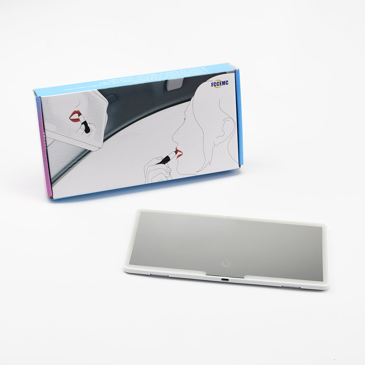 Car Interior Mirrors Sun Visor Plate LED HD Makeup