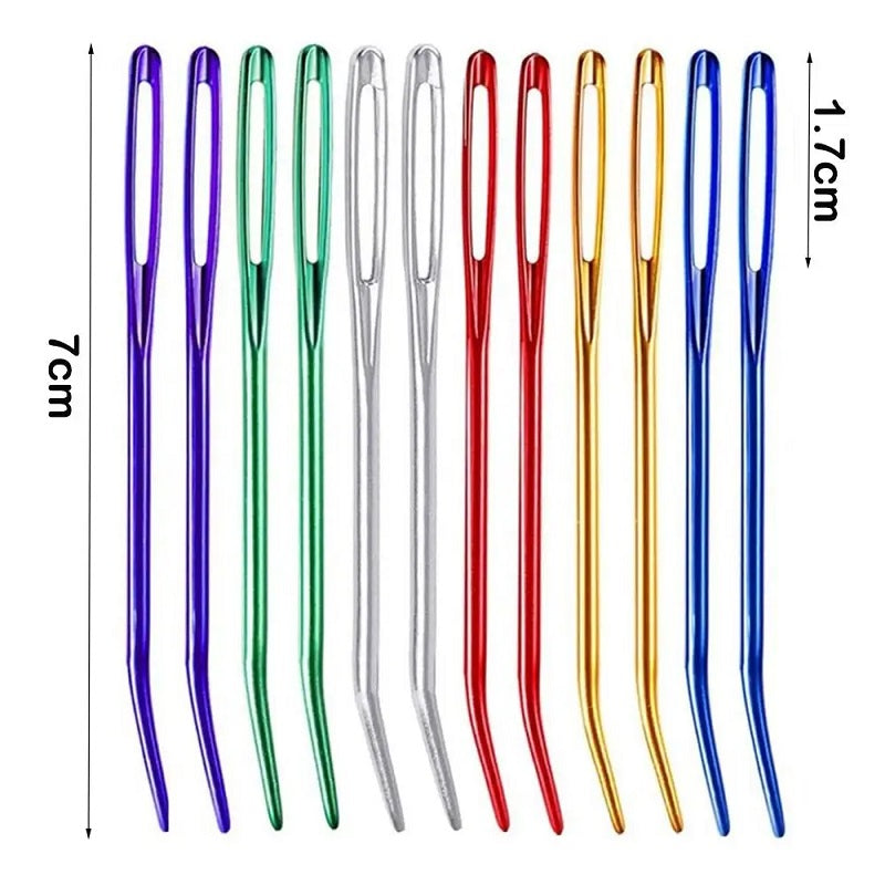 Knitting Yarn Needle Set Bent Tip Tapestry Needles