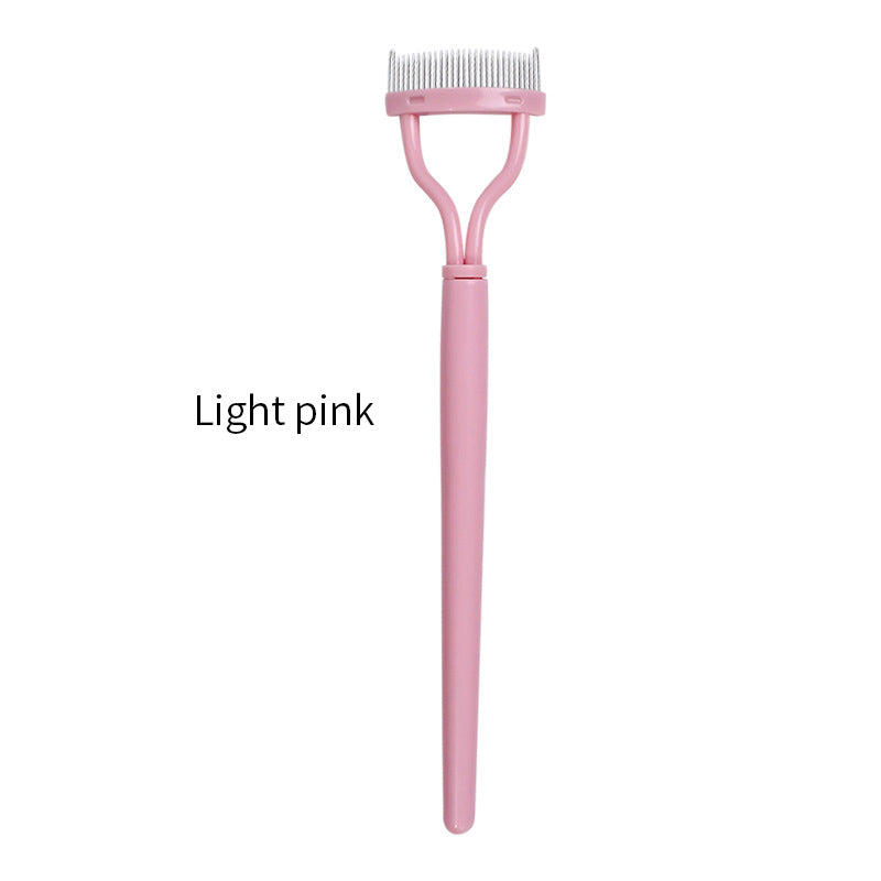 Eyelash Separator Metal Teeth Straight Eyelash Curler