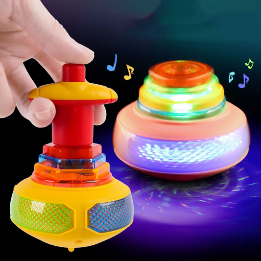 Bagged Round Luminous Toy Light Music Rotating