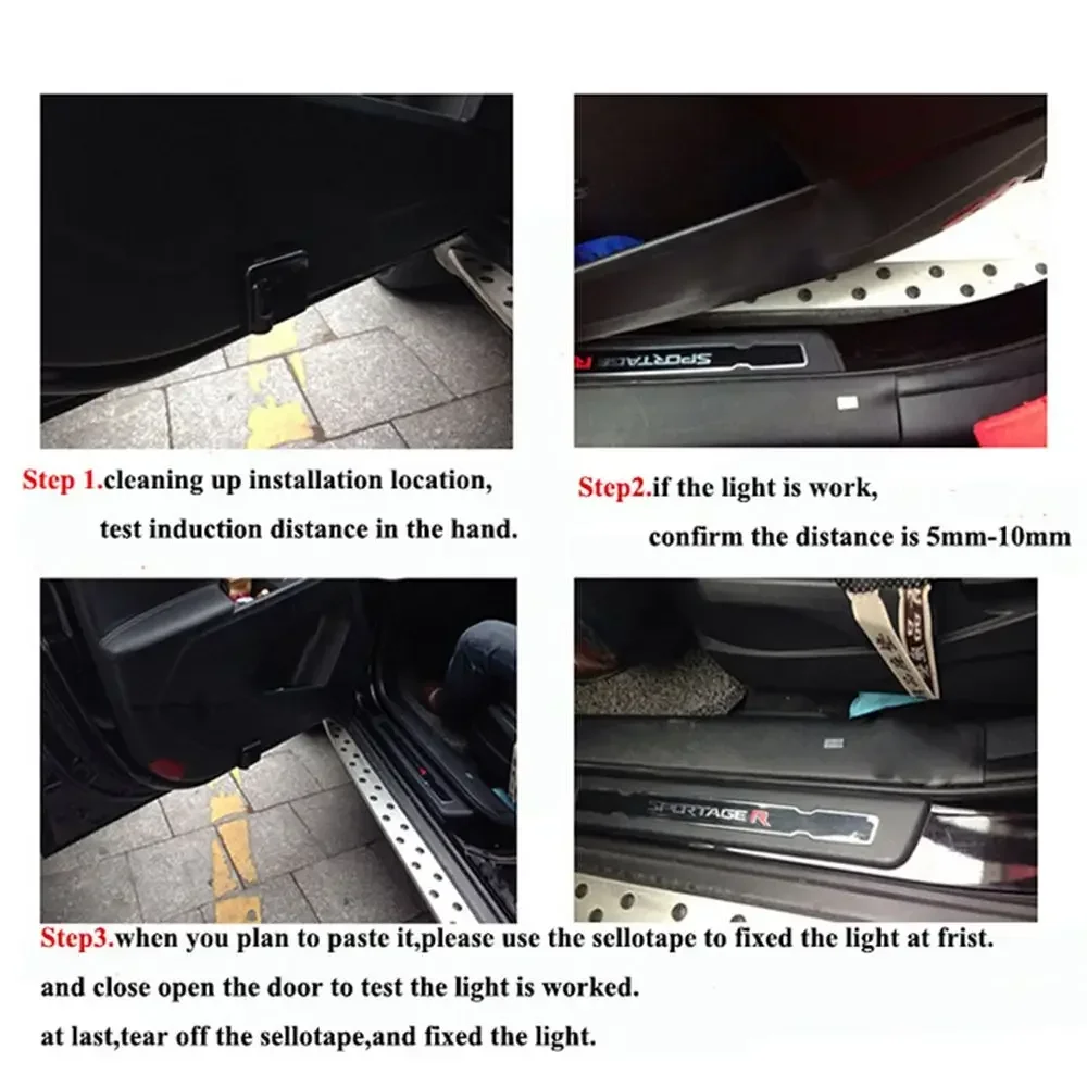 2PCS For Bat Logo Wireless Universal Led