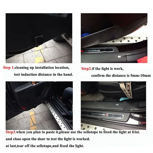 2PCS For Bat Logo Wireless Universal Led