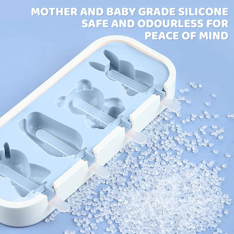 Popsicles Molds Kids Baby Cute Shapes