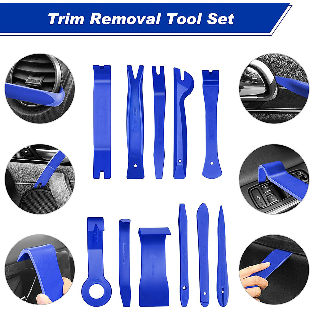 Car Trim Removal Tool Set Clip Pliers Fastener Remover