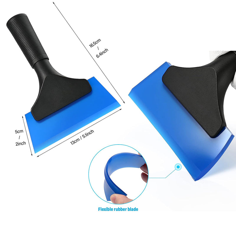 1Pc Clean Scraper Shovel Rubber Window Tint Squeegee Water