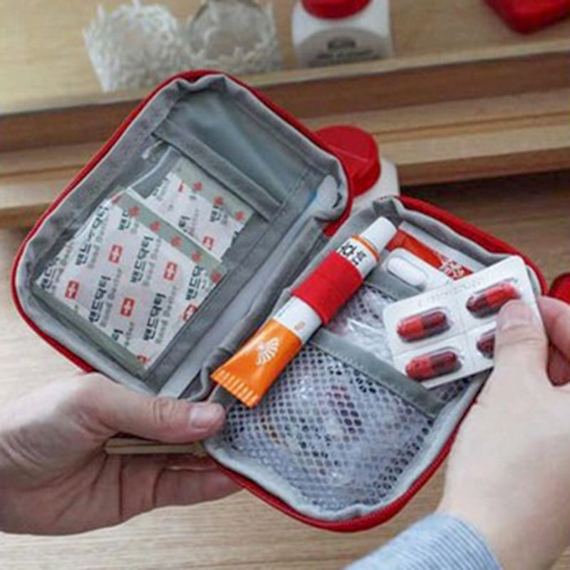 Mini Portable Medicine Bag Travel First Aid Kit