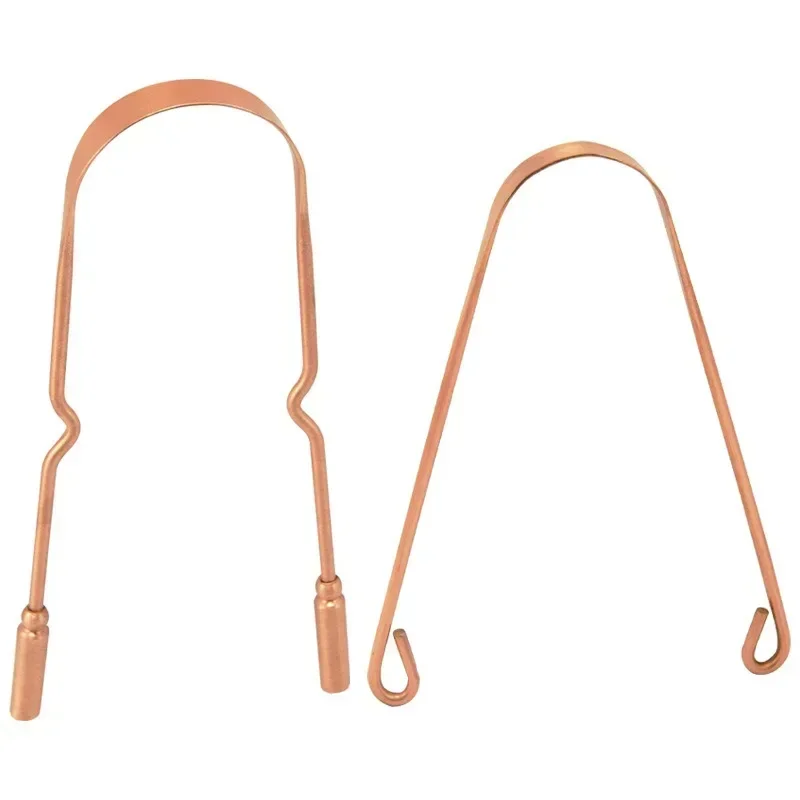 1PCS Pure Copper Tongue Scraper Oral Cleaner