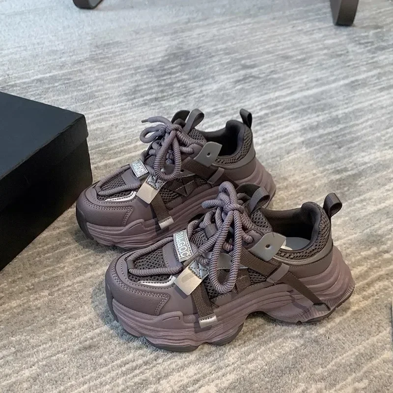 Women's Chunky Sneakers Breathable Mesh