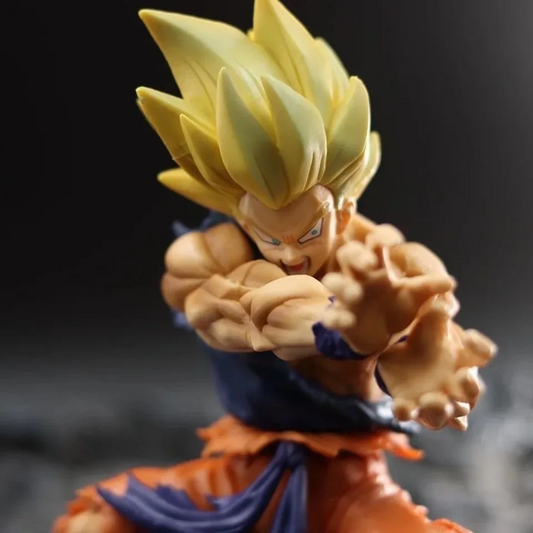 Dragon Ball Z Son Goku Anime Figure Battle Damage Shockwave