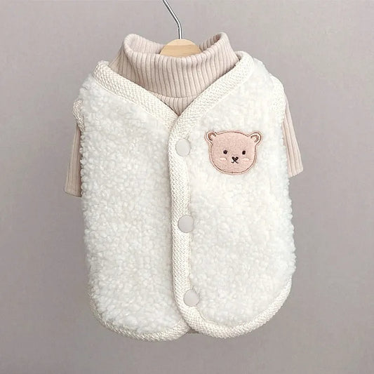 Winter Pet Dog Clothes Cute Bear Warm Dog Coat Sweatshirt Puppy