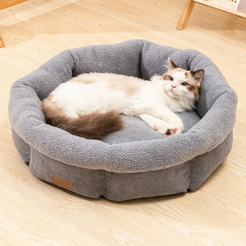 Plush Pet Nest Lamb Cashmere Keeps Warm In Winter Dog Bed