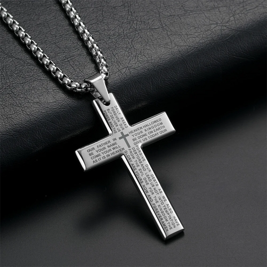 Fashion Bible Jesus Cross Pendant Necklace