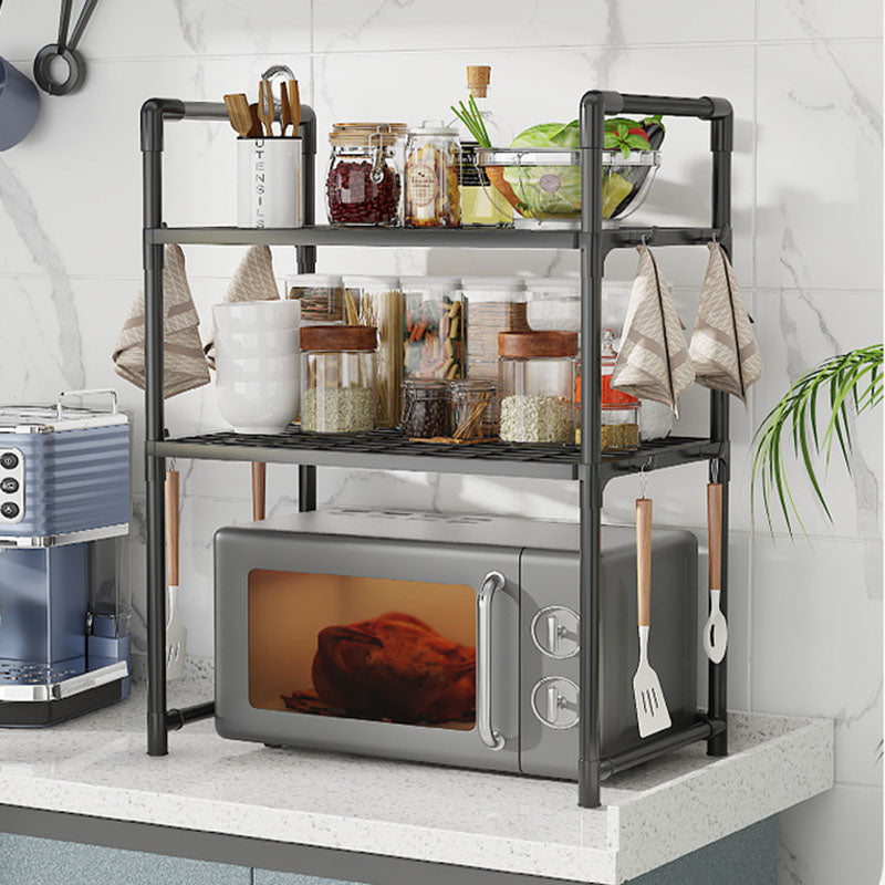 Kitchen Storage Rack Microwave Shelf Condiment Organizer