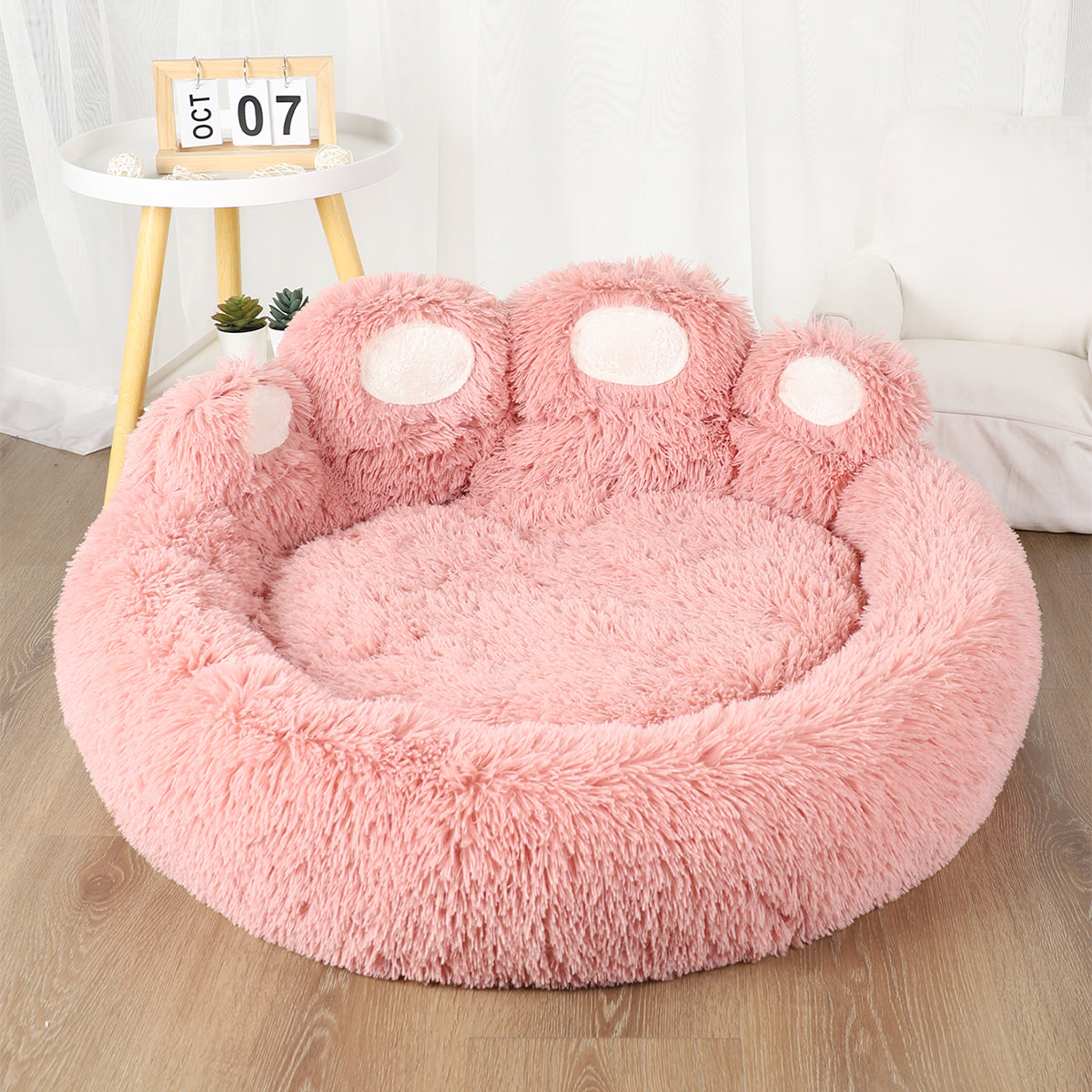 Fluffy Dog Bed Plush Kennel Accessories Pet Products Large Dogs Beds
