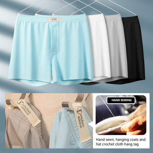 Men's Ice Silk Beach Pants Soft, Comfortable, Breathable, Multifunctional Men's Shorts