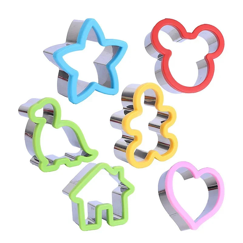 Hot Animal Dinosaur Star Heart Shape Stainless Steel Bread Mould