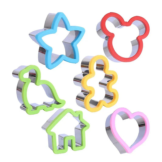 Hot Animal Dinosaur Star Heart Shape Stainless Steel Bread Mould