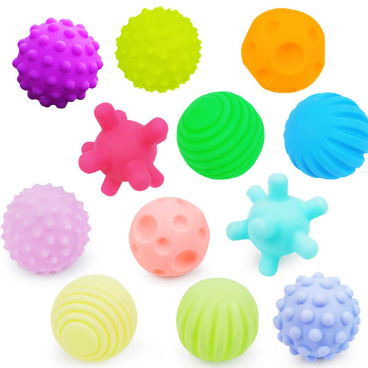 6Pcs Textured Multi Ball Set Develop Tactile Senses Toy