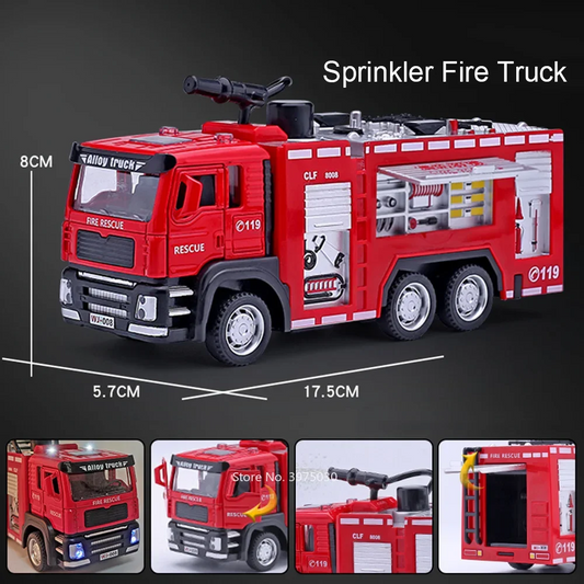 1/32 Fire Engine Car Toy Model with Sound Light