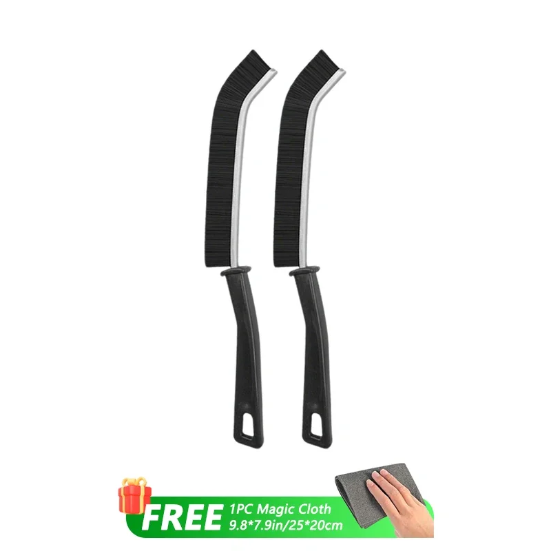 Hard Bristle Crevice Cleaning Brush for Fine Seam Corners