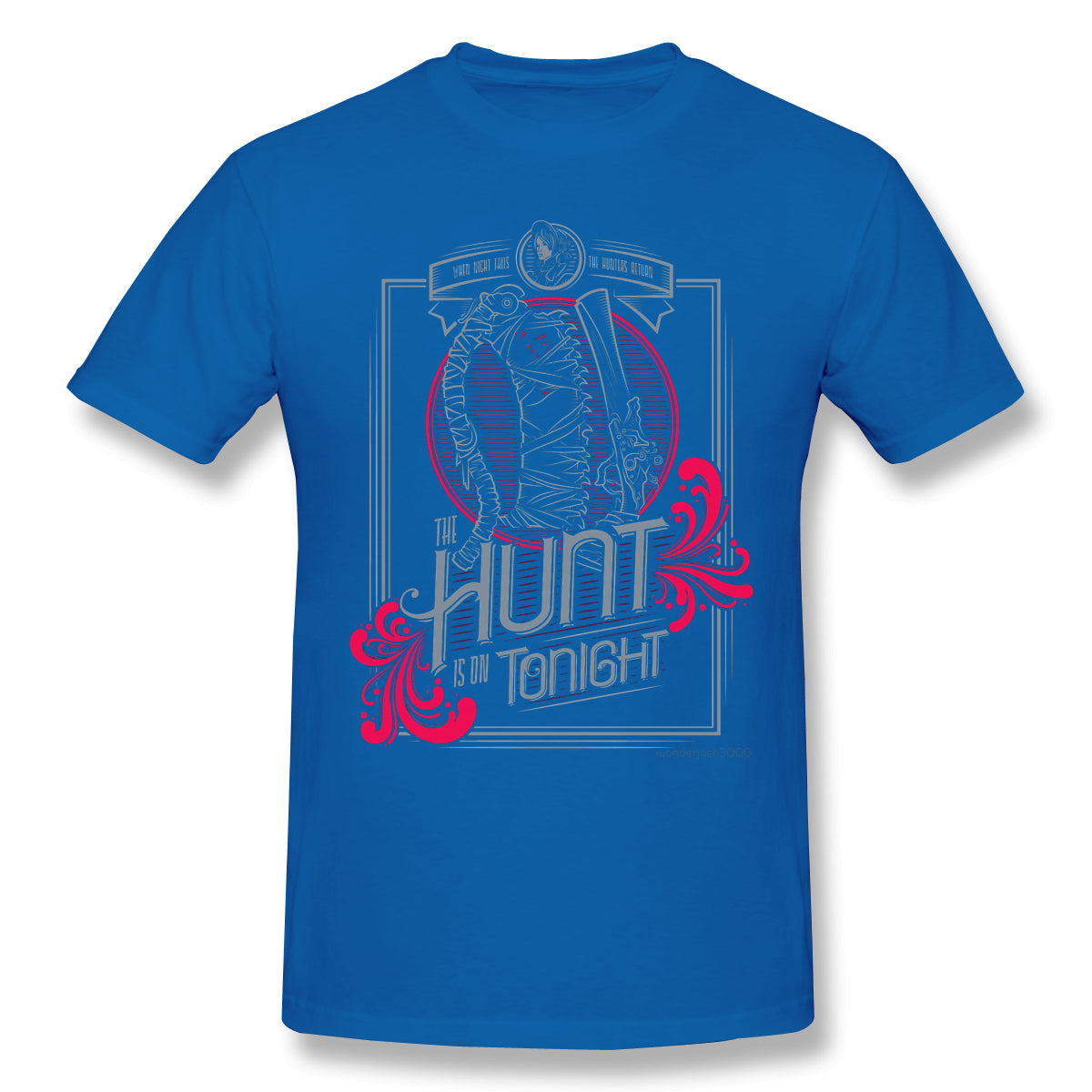 The Hunt T Shirt popular men's short sleeve men White