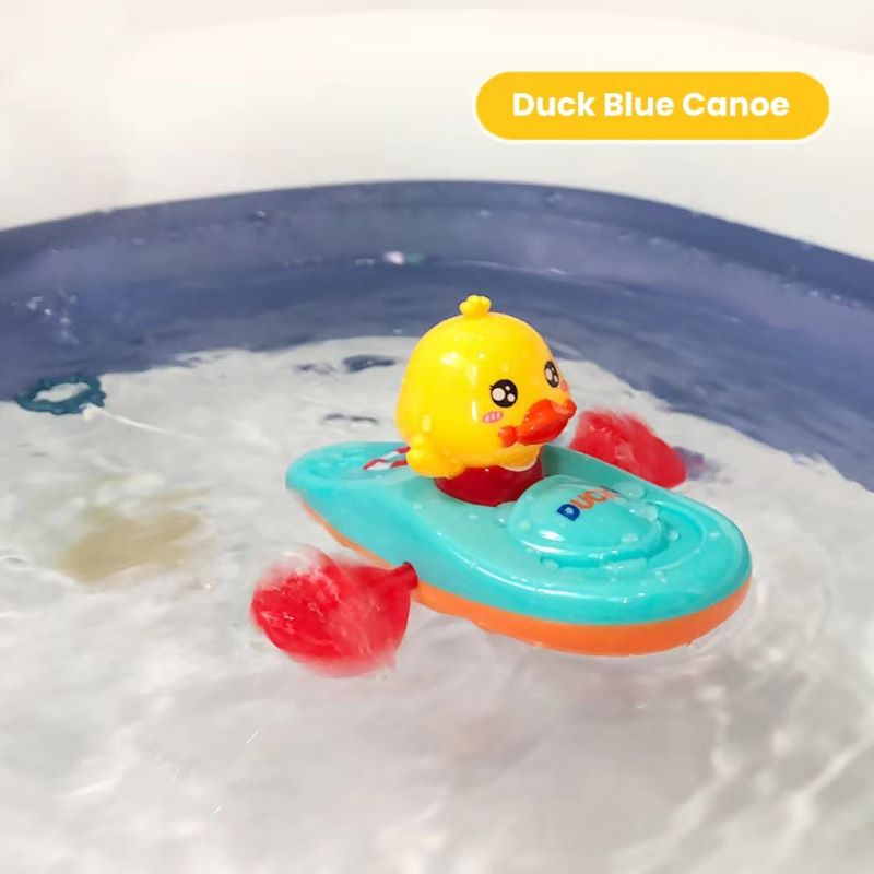 1 Pc Little Yellow Duck Kayak Toy Swimming Pool Bathroom Toy