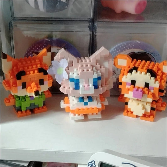 Disney 108 Style Stitch Lina Bell Hello Kitty Building Blocks